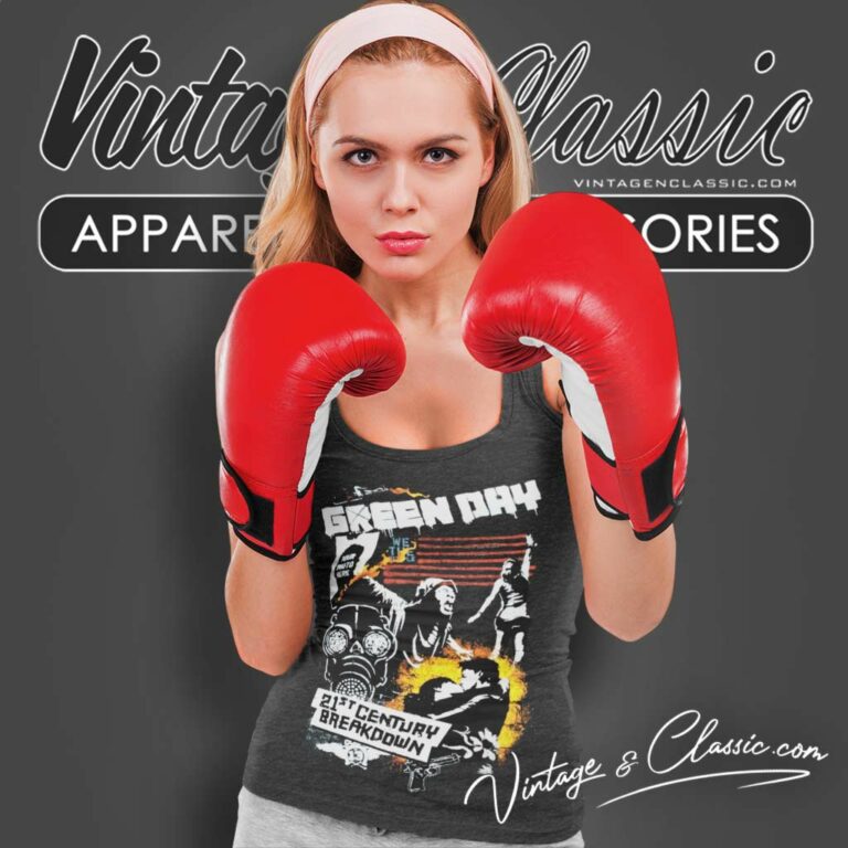 Green Day 21st Century Breakdown Tour Tank Top Racerback Green Day 21st Century Breakdown Tour Tank Top Racerback