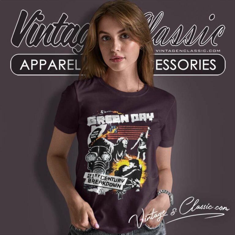 Green Day 21st Century Breakdown Tour Women TShirt Green Day 21st Century Breakdown Tour Women TShirt