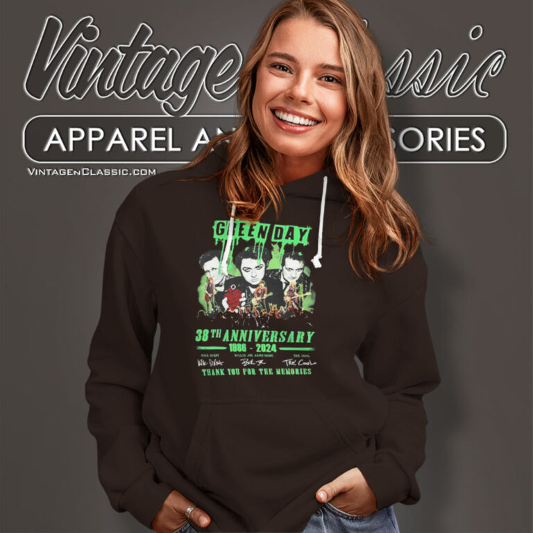 Green Day 38 Year Anniversary Hoodie Green Day 38 Year Anniversary Hoodie