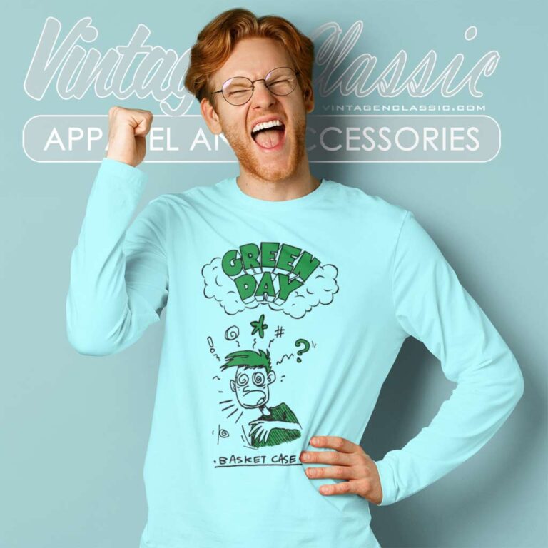 Green Day Basket Case Doodle Long Sleeve Tee Green Day Basket Case Doodle Long Sleeve Tee
