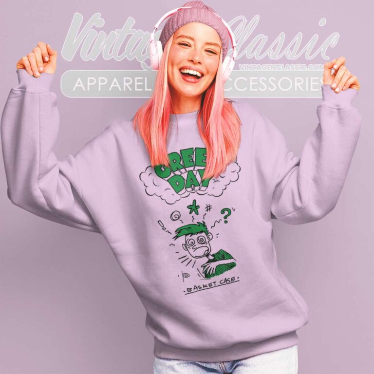 Green Day Basket Case Doodle Sweatshirt Green Day Basket Case Doodle Sweatshirt