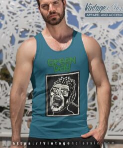 Green Day Basket Case Tank Top Racerback