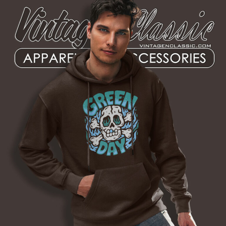 Green Day Blue Skull Hoodie Green Day Blue Skull Hoodie