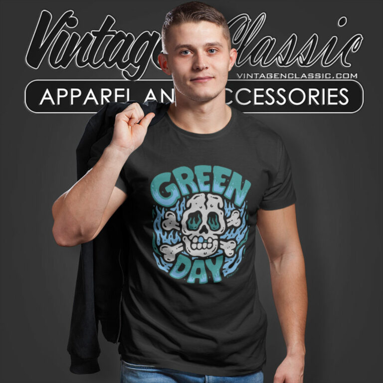 Green Day Blue Skull T Shirt Green Day Blue Skull T Shirt