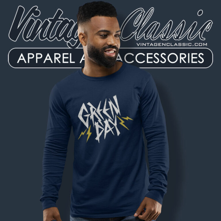 Green Day Bolt Logo Long Sleeve Tee Green Day Bolt Logo Long Sleeve Tee