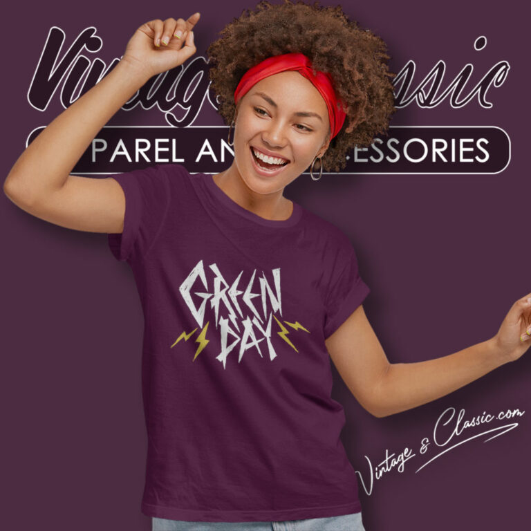 Green Day Bolt Logo Women T Shirt Green Day Bolt Logo Women T Shirt