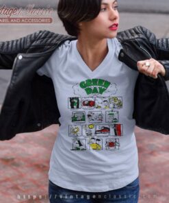 Green Day Dookie Songs Shirt 6 Green Day Dookie Songs V Neck TShirt