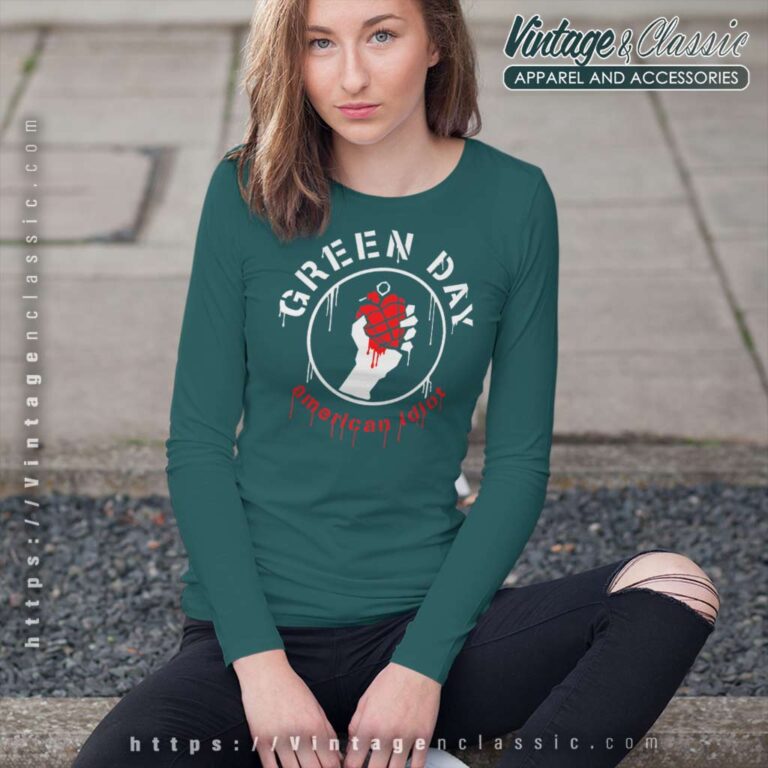 Green Day Drip American Long Sleeve Tee Green Day Drip American Long Sleeve Tee