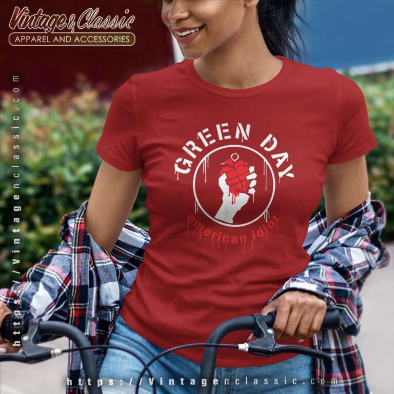 Green Day Drip American Women TShirt Green Day Drip American Women TShirt