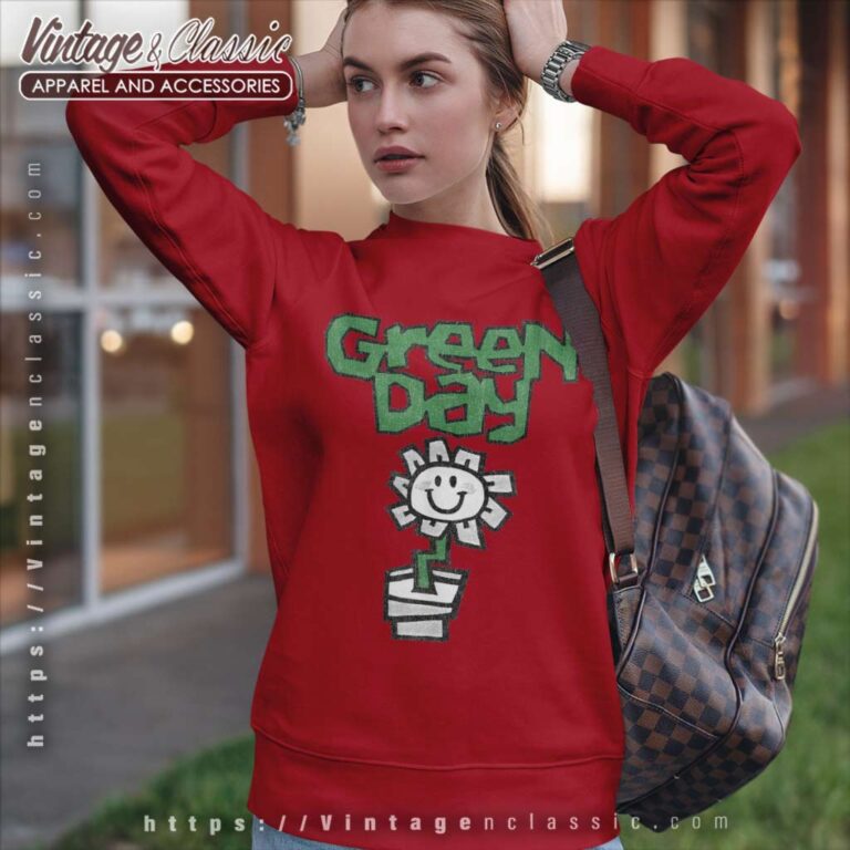 Green Day Flower Pot Sweatshirt Green Day Flower Pot Sweatshirt