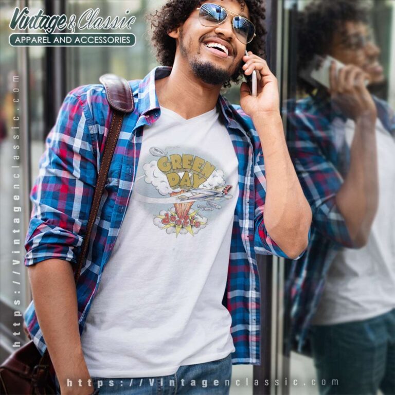 Green Day Fresh Dookie V Neck TShirt Green Day Fresh Dookie V Neck TShirt