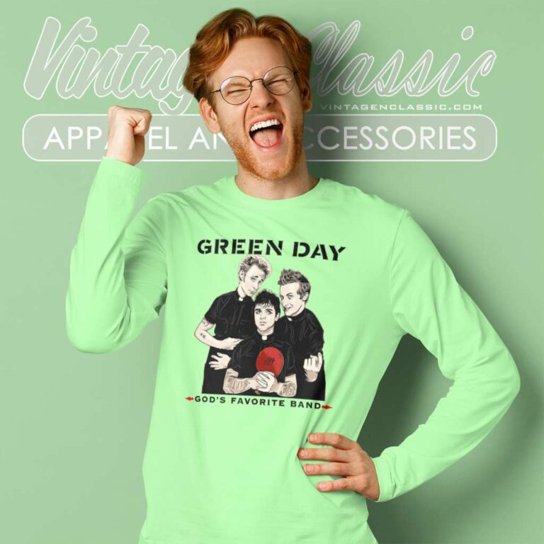 Green Day Gods Favorite Long Sleeve Tee Green Day Gods Favorite Long Sleeve Tee