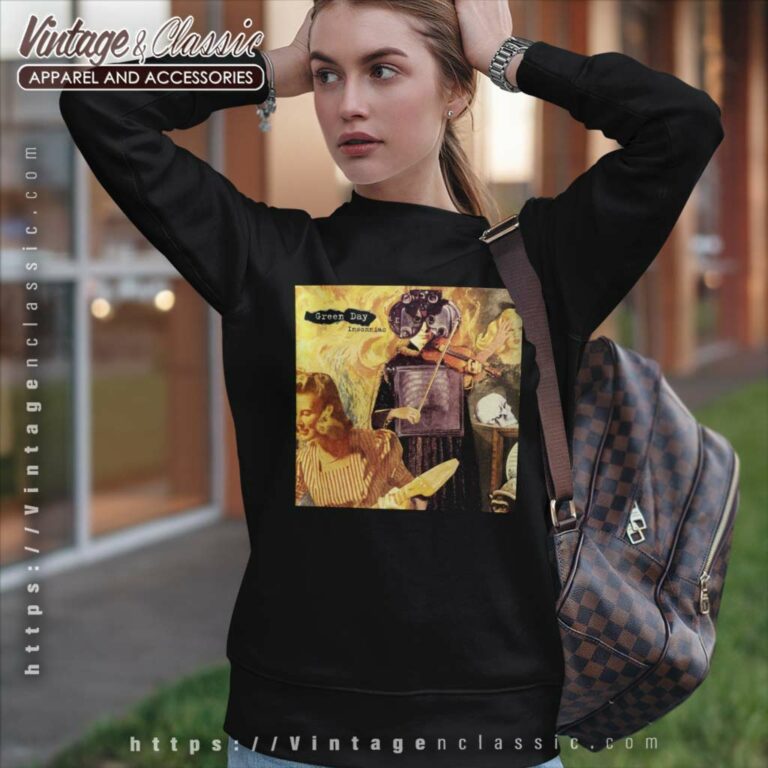 Green Day Insomniac Distressed Sweatshirt Green Day Insomniac Distressed Sweatshirt
