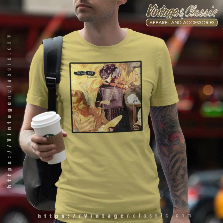 Green Day Insomniac Distressed T Shirt Green Day Insomniac Distressed T Shirt