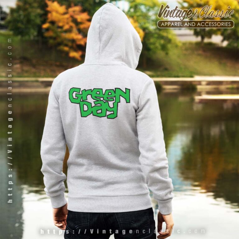 Green Day Logo Backside Hoodie Green Day Logo Backside Hoodie