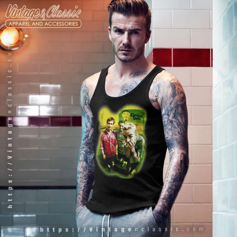Green Day Neon Photo Tank Top Racerback Green Day Neon Photo Tank Top Racerback