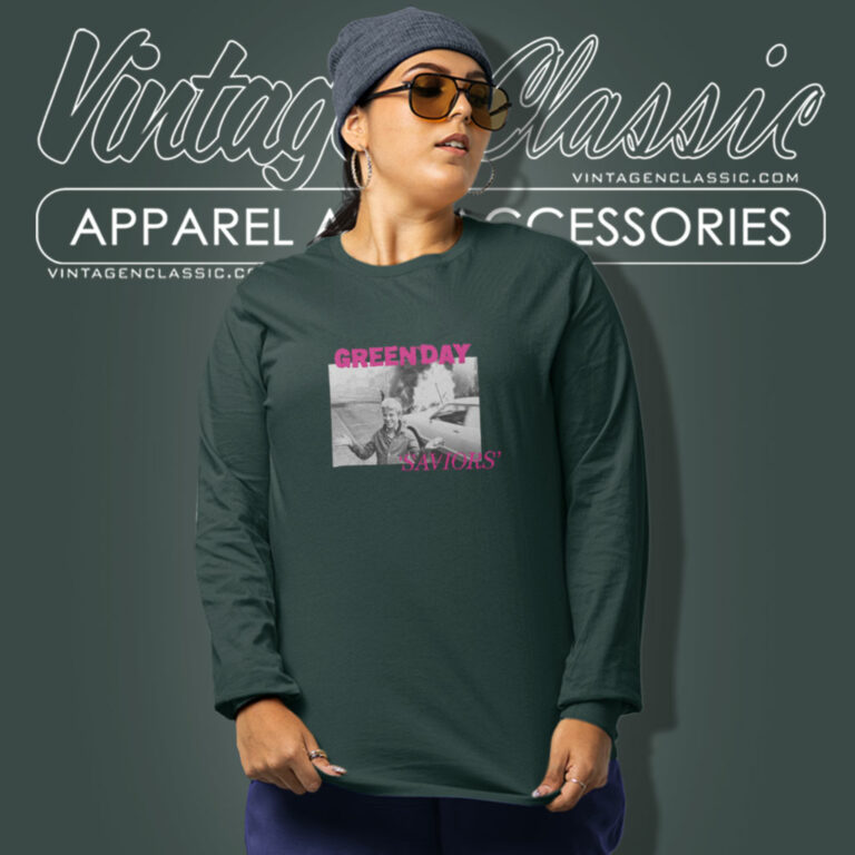 Green Day Official Saviors Long Sleeve Tee Green Day Official Saviors Long Sleeve Tee