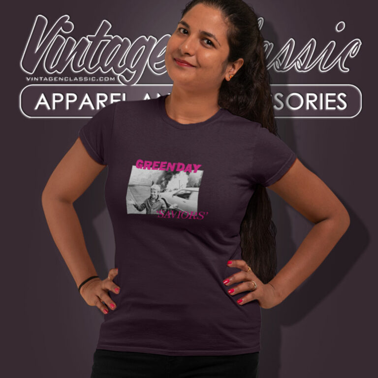 Green Day Official Saviors Women T Shirt Green Day Official Saviors Women T Shirt