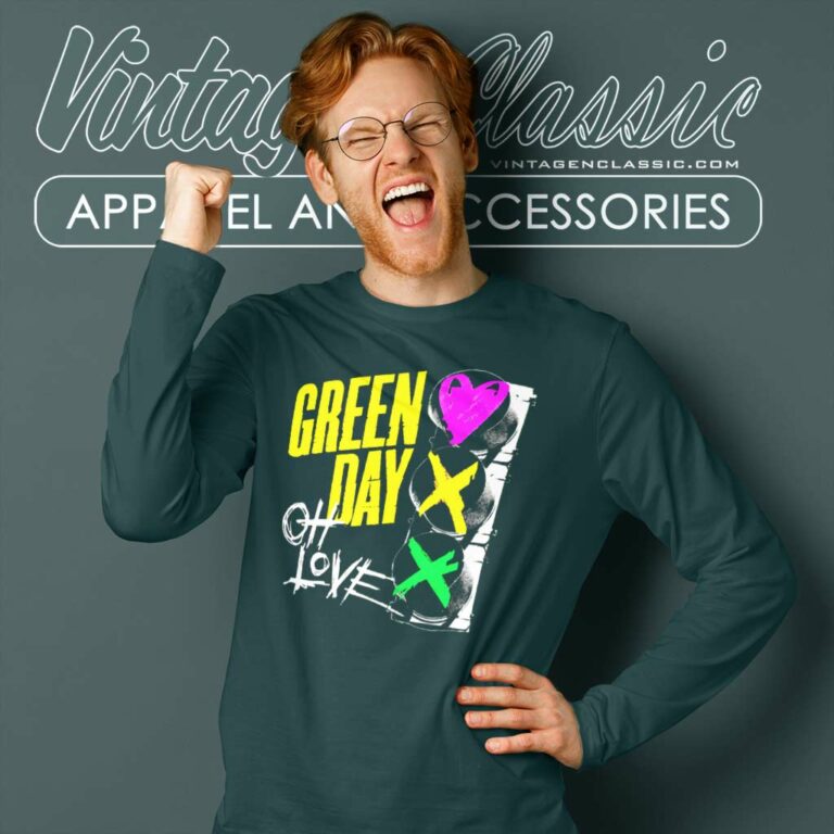 Green Day Oh Love Long Sleeve Tee Green Day Oh Love Long Sleeve Tee