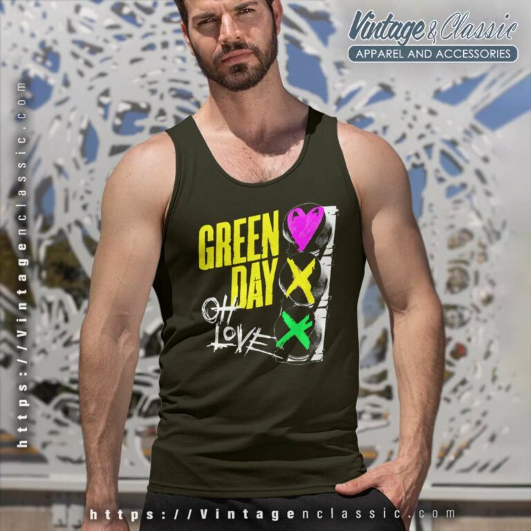 Green Day Oh Love Tank Top Racerback Green Day Oh Love Tank Top Racerback