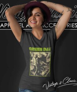 Green Day On The Radio Photo Shirt 5 Green Day On The Radio Photo V Neck TShirt