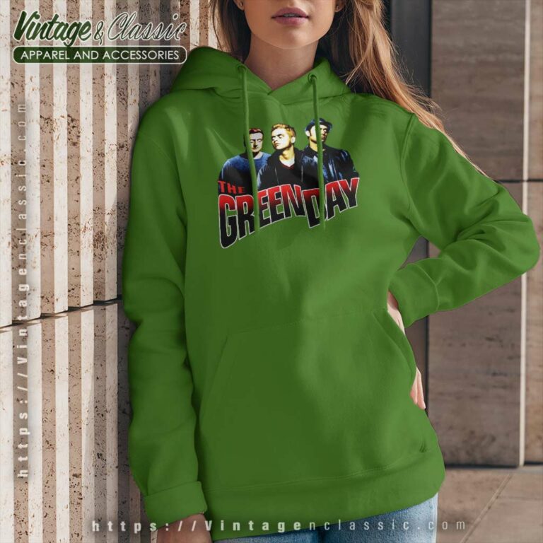 Green Day Poster Hoodie Green Day Poster Hoodie