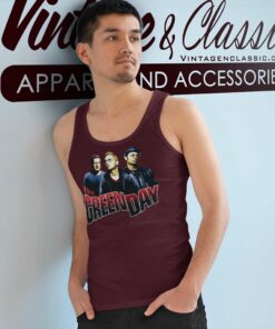 Green Day Poster Tank Top Racerback