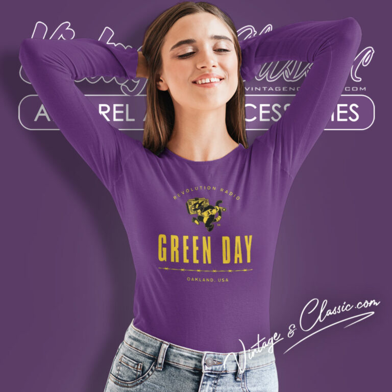 Green Day Revolution Radio Tour Long Sleeve Tee Green Day Revolution Radio Tour Long Sleeve Tee