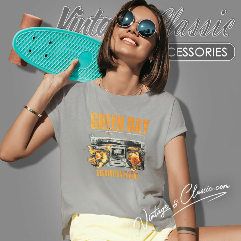 Green Day Revolution Radio Women T Shirt Green Day Revolution Radio Women T Shirt