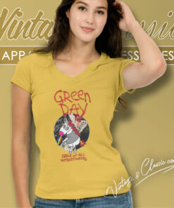Green Day Shirt Father Of All V Neck TShirt