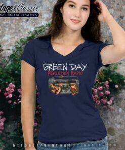 Green Day Shirt Revolution Radio V Neck TShirt