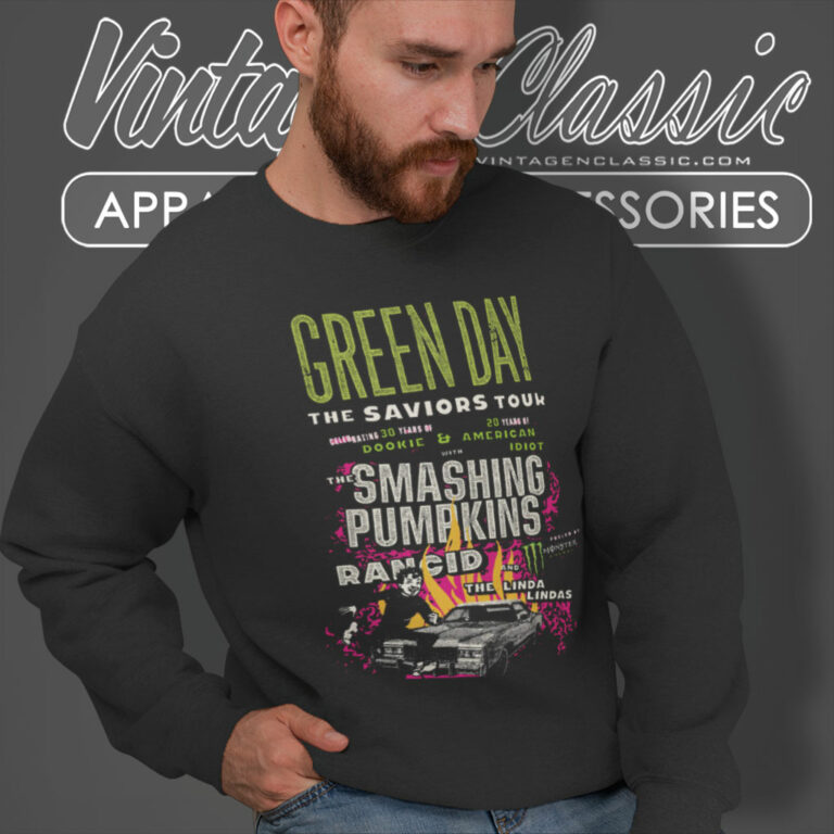 Green Day Shirt The Saviors 2024 Tour Sweatshirt Green Day Shirt The Saviors 2024 Tour Sweatshirt