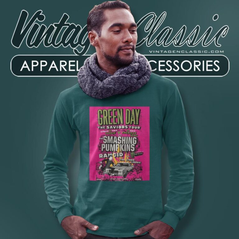 Green Day Shirt The Saviors Tour 2024 Long Sleeve Tee Green Day Shirt The Saviors Tour 2024 Long Sleeve Tee