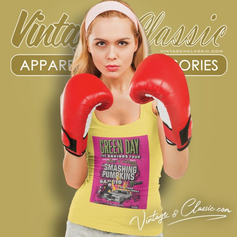 Green Day Shirt The Saviors Tour 2024 Tank Top Racerback Green Day Shirt The Saviors Tour 2024 Tank Top Racerback