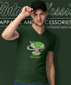 Green Day Shirt Welcome To Paradise V Neck TShirt