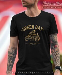 Green Day Skeleton Ride T Shirt