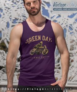 Green Day Skeleton Ride Tank Top Racerback