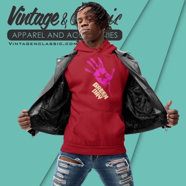 Green Day Star Hand Hoodie Green Day Star Hand Hoodie