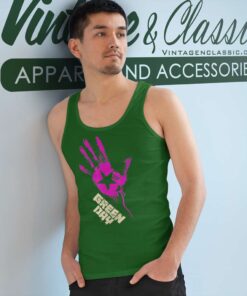 Green Day Star Hand Tank Top Racerback