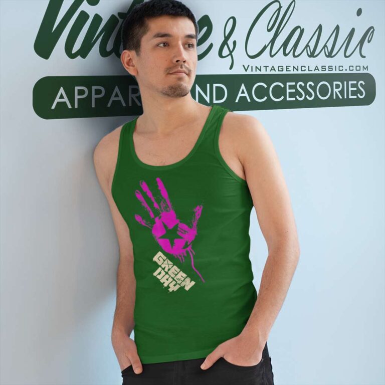 Green Day Star Hand Tank Top Racerback Green Day Star Hand Tank Top Racerback