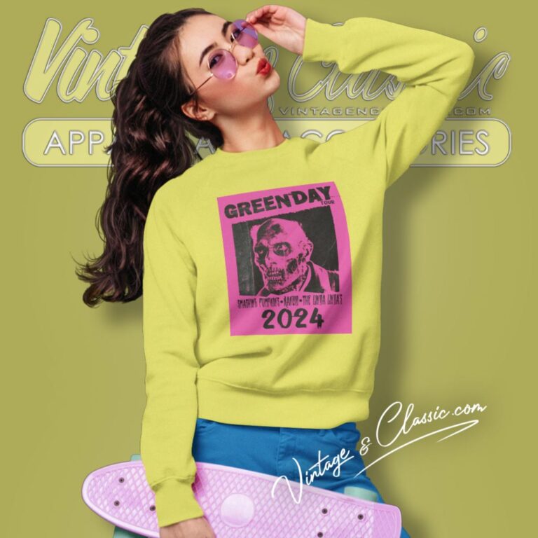 Green Day The Saviors Tour 2024 Sweatshirt Green Day The Saviors Tour 2024 Sweatshirt