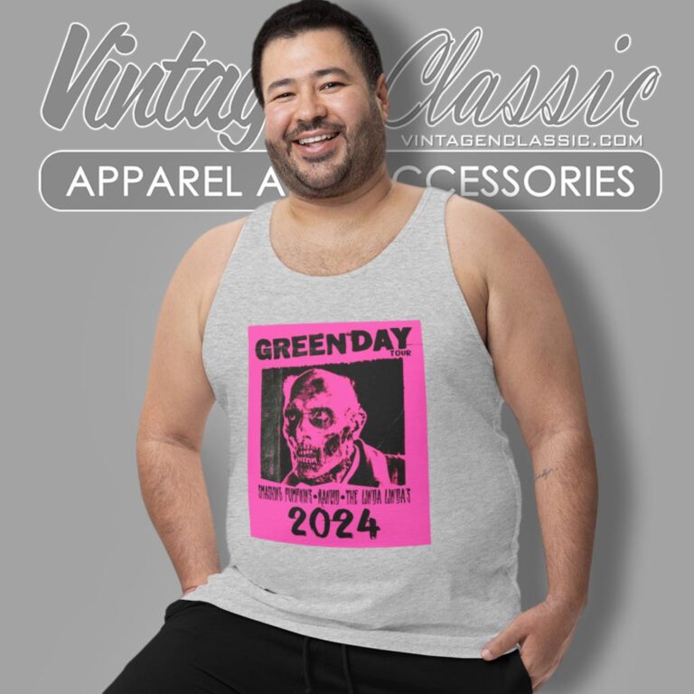 Green Day The Saviors Tour 2024 Tank Top Racerback Green Day The Saviors Tour 2024 Tank Top Racerback