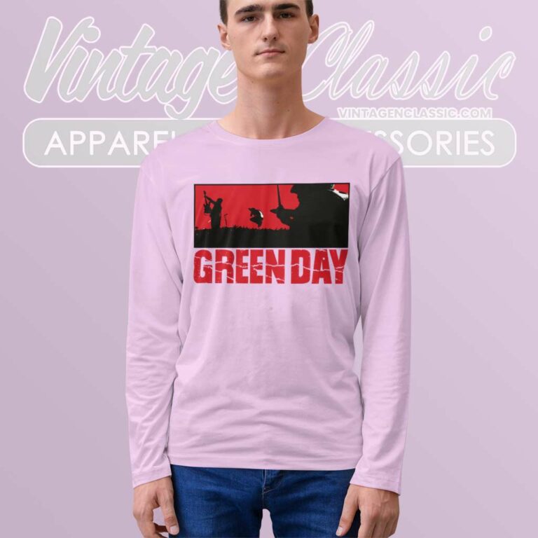 Green Day Warning Long Sleeve Tee Green Day Warning Long Sleeve Tee