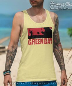 Green Day Warning Tank Top Racerback