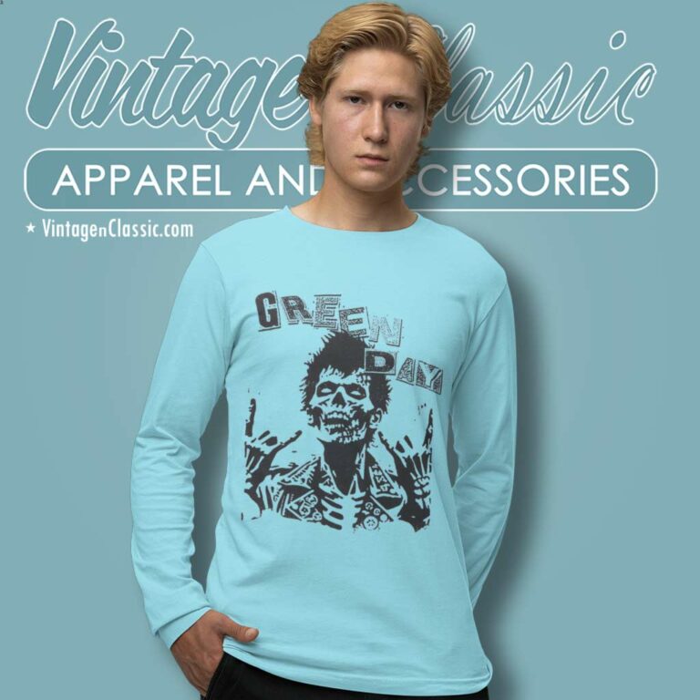 Green Day Zombie Rocker Long Sleeve Tee Green Day Zombie Rocker Long Sleeve Tee