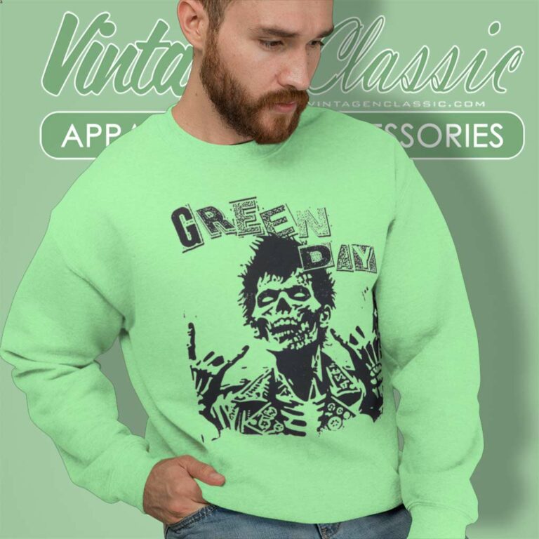 Green Day Zombie Rocker Sweatshirt Green Day Zombie Rocker Sweatshirt