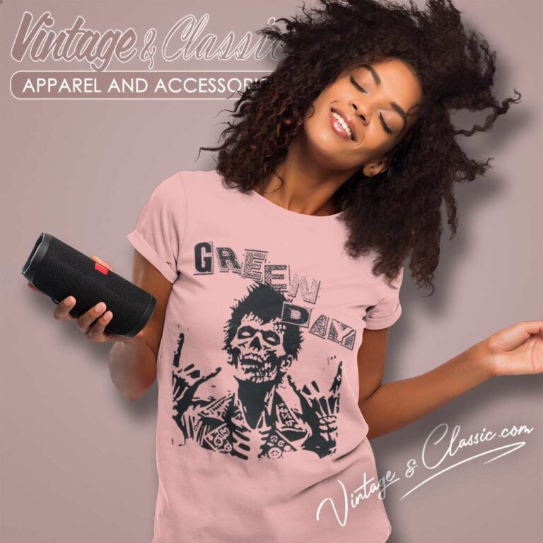 Green Day Zombie Rocker Women TShirt Green Day Zombie Rocker Women TShirt