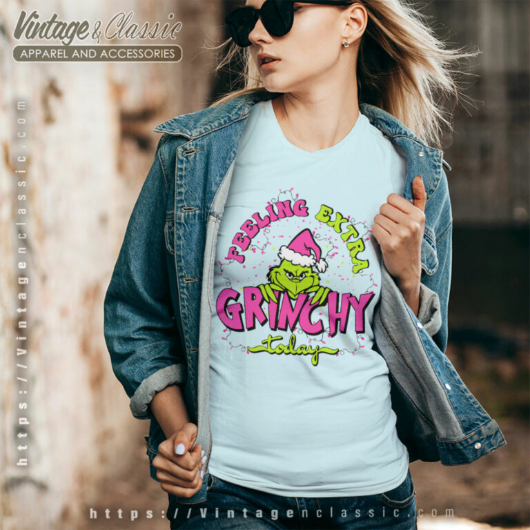 Grich Feeling Extra Grinchy Today V Neck TShirt Grich Feeling Extra Grinchy Today V Neck TShirt
