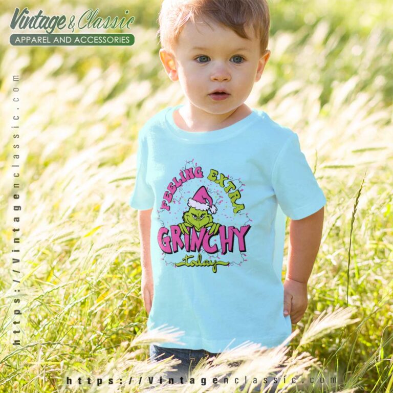 Grich Feeling Extra Grinchy Today kids tshirt Grich Feeling Extra Grinchy Today kids tshirt