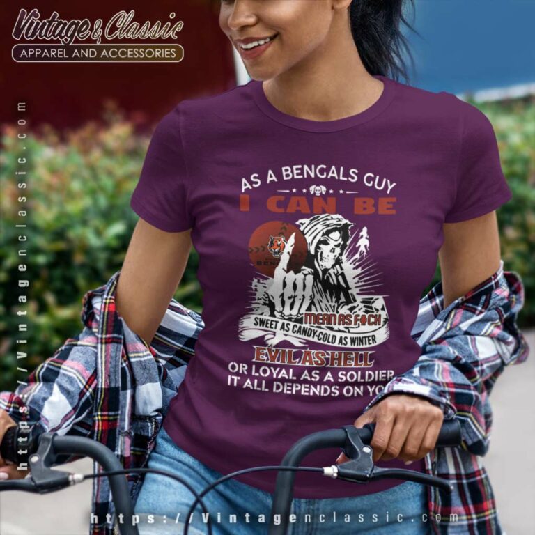 Grim Reaper For Cincinnati Bengals Fans Women TShirt Grim Reaper For Cincinnati Bengals Fans Women TShirt